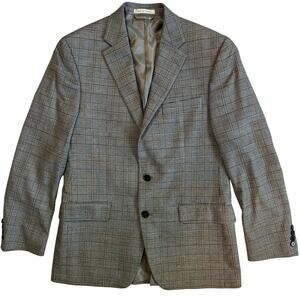 Lauren Ralph Lauren Grey Blazer Men’s 38R Plaid Grey with hint of Gold